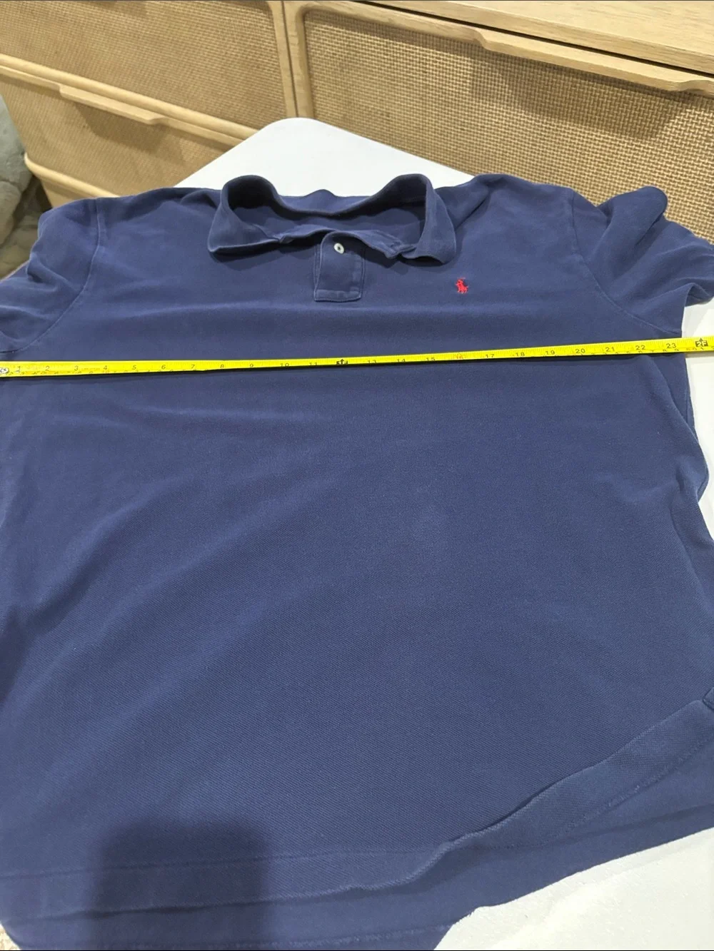 Polo by Ralph Lauren - Men's short sleeve Polo Shirt. Size Large. Navy. Cotton